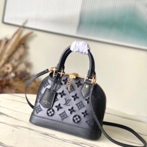 Túi Louis Vuitton LV Alma BB Like Auth Họa Tiết LV Màu Đen 23.5x17.5x11 (2)