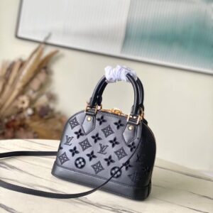 Túi Louis Vuitton LV Alma BB Like Auth Họa Tiết LV Màu Đen 23.5x17.5x11 (2)