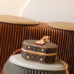 Túi Louis Vuitton LV Petite Boite Chapeau Hoạ Tiết Monogram Like Auth 17.5x16.5x7 (2)