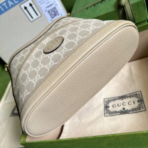 Túi Xách Gucci Handle Họa Tiết Logo Gucci Like Auth 25x21cm (2)