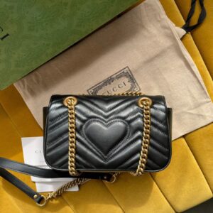Túi Xách Gucci Marmont Like Auth Cao Cấp Nữ Màu Đen 22cm (2)