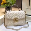 Túi Xách Gucci Marmont Top Handle Rep 11 Cao Cấp Màu Trắng 27cm (2)