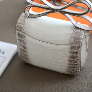 Túi Xách Hermes Constance Himalaya Rep 11 Da Cá Sấu Khâu Tay 19cm (2)