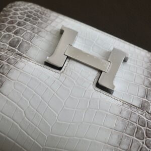 Túi Xách Hermes Constance Himalaya Rep 11 Da Cá Sấu Khâu Tay 19cm (2)