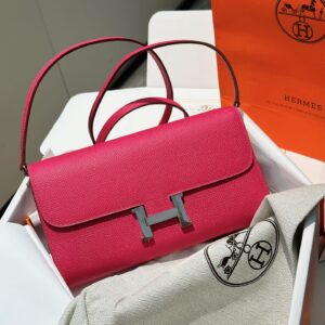 Túi Xách Hermes Constance Wallet Replica 11 Cao Cấp Màu Hồng 20 (2)