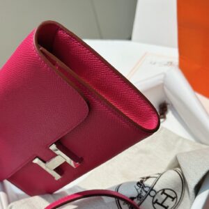 Túi Xách Hermes Constance Wallet Replica 11 Cao Cấp Màu Hồng 20 (2)