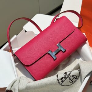 Túi Xách Hermes Constance Wallet Replica 11 Cao Cấp Màu Hồng 20 (2)
