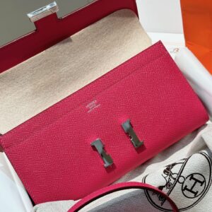 Túi Xách Hermes Constance Wallet Replica 11 Cao Cấp Màu Hồng 20 (2)