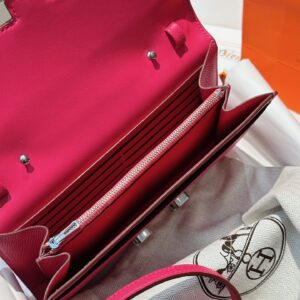 Túi Xách Hermes Constance Wallet Replica 11 Cao Cấp Màu Hồng 20 (2)