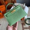 Túi Xách Hermes Kelly Mini Siêu Cấp Màu Xanh Khóa Vàng 20cm (2)