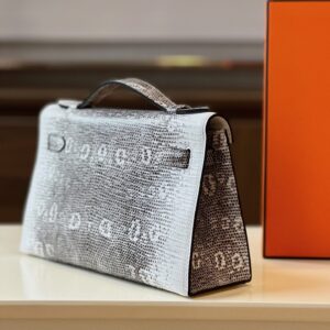 Túi Xách Hermes Lizard Da Thằn Lằn Khâu Tay Rep 11 Cao Cấp 22x7x3cm (1)