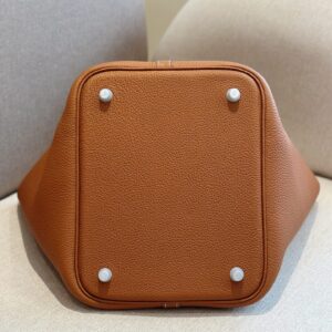 Túi Xách Hermes Picotin Lock Nữ Màu Nâu Like Auth 22cm (2)