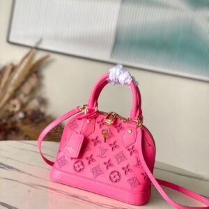 Túi Xách Louis Vuitton LV Alma BB Replica 11 Màu Hồng 23.5x17.5x11 (2)
