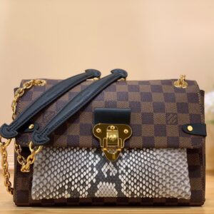 Túi Xách Louis Vuitton LV Vavin Hoạ Tiết Damier Ebene Like Auth 25x17x9 (2)