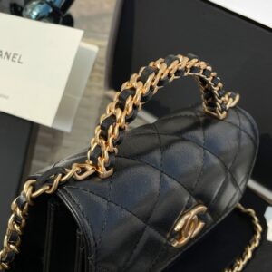 Túi Xách Nữ Chanel Mini Màu Đen Replica 11 Cao Cấp 12.5x9.5x3 (2)