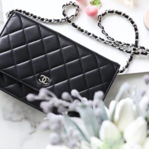 Túi Xách Nữ Chanel Woc Khóa Bạc Màu Đen Rep 11 Cao Cấp 19cm (2)