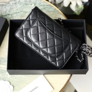 Túi Xách Nữ Chanel Woc Khóa Bạc Màu Đen Rep 11 Cao Cấp 19cm (2)