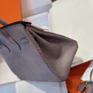 Túi Xách Nữ Hermes Birkin 25 Fonce Da Lizard Replica 11 Cao Cấp 25cm (2)