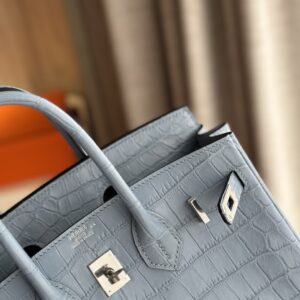 Túi Xách Nữ Hermes Birkin Da Cá Sấu Khâu Tay Replica 11 Cao Cấp 25cm (2)