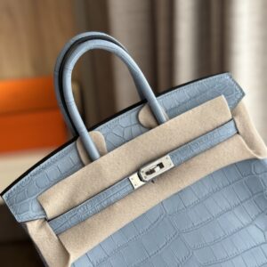 Túi Xách Nữ Hermes Birkin Da Cá Sấu Khâu Tay Replica 11 Cao Cấp 25cm (2)