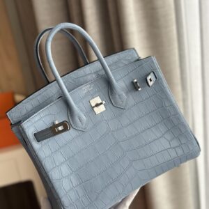 Túi Xách Nữ Hermes Birkin Da Cá Sấu Khâu Tay Replica 11 Cao Cấp 25cm (2)