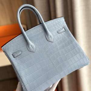 Túi Xách Nữ Hermes Birkin Da Cá Sấu Khâu Tay Replica 11 Cao Cấp 25cm (2)