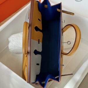 Túi Xách Nữ Hermes Birkin Da Epsom Mix 2 Màu Rep 11 Cao Cấp 25cm (2)