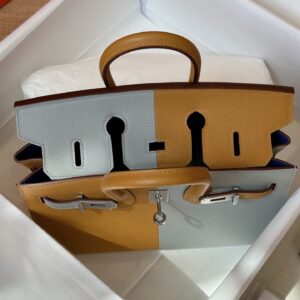 Túi Xách Nữ Hermes Birkin Da Epsom Mix 2 Màu Rep 11 Cao Cấp 25cm (2)