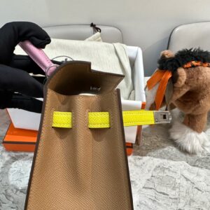 Túi Xách Nữ Hermes Kelly Da Epsom Like Auth Màu Nâu 25cm (2)