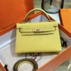 Túi Xách Nữ Hermes Kelly Mini Like Auth Màu Vàng 20cm (2)