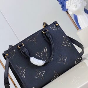 Túi Xách Nữ Like Auth Louis Vuitton LV On The Go Màu Đen 25cm (2)