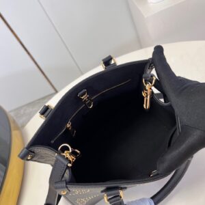 Túi Xách Nữ Like Auth Louis Vuitton LV On The Go Màu Đen 25cm (2)