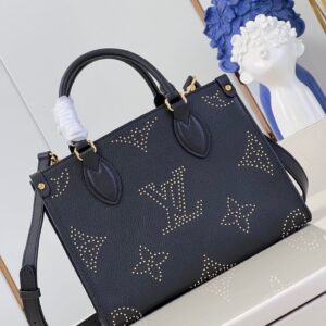 Túi Xách Nữ Like Auth Louis Vuitton LV On The Go Màu Đen 25cm (2)