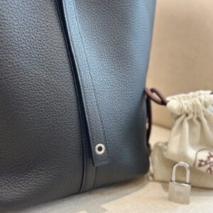 Túi Xách Siêu Cấp Hermes Picotin Lock Nữ Màu Đen 22cm (2)