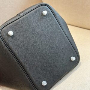 Túi Xách Siêu Cấp Hermes Picotin Lock Nữ Màu Đen 22cm (2)