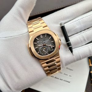 Đồng Hồ Patek Philippe Nautilus 5712 Rose Gold Replica Nhà Máy PPF V2 40mm (1)