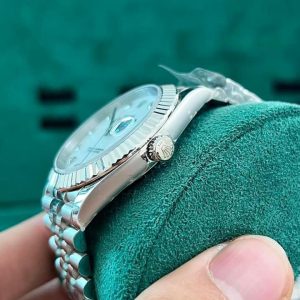 Đồng Hồ Rolex DateJust Mặt Xà Cừ Tự Nhiên Cọc Số Moissanite