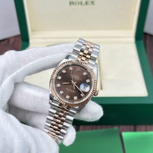 Đồng Hồ Rolex Datejust Super Fake Cao Cấp Mặt Chocolate EW Factory 36mm (7)