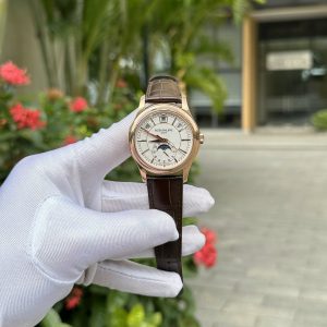 Patek Philippe Complications 5205R Rose Gold Rep 11 Thụy Sỹ Mặt Trắng 40mm (2)
