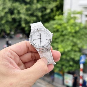 Đồng Hồ Hublot Classic Fusion Đính Đá Màu Trắng Nhà Máy HB 38mm (1)