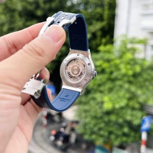 Đồng Hồ Hublot Classic Fusion Đính Đá Màu Xanh Dương HB Factory 38mm (6)