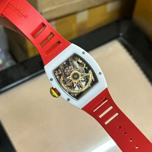 Đồng Hồ Richard Mille RM88 Smiley Rep 11 Dây Cao Su Màu Đỏ 42mm (1)