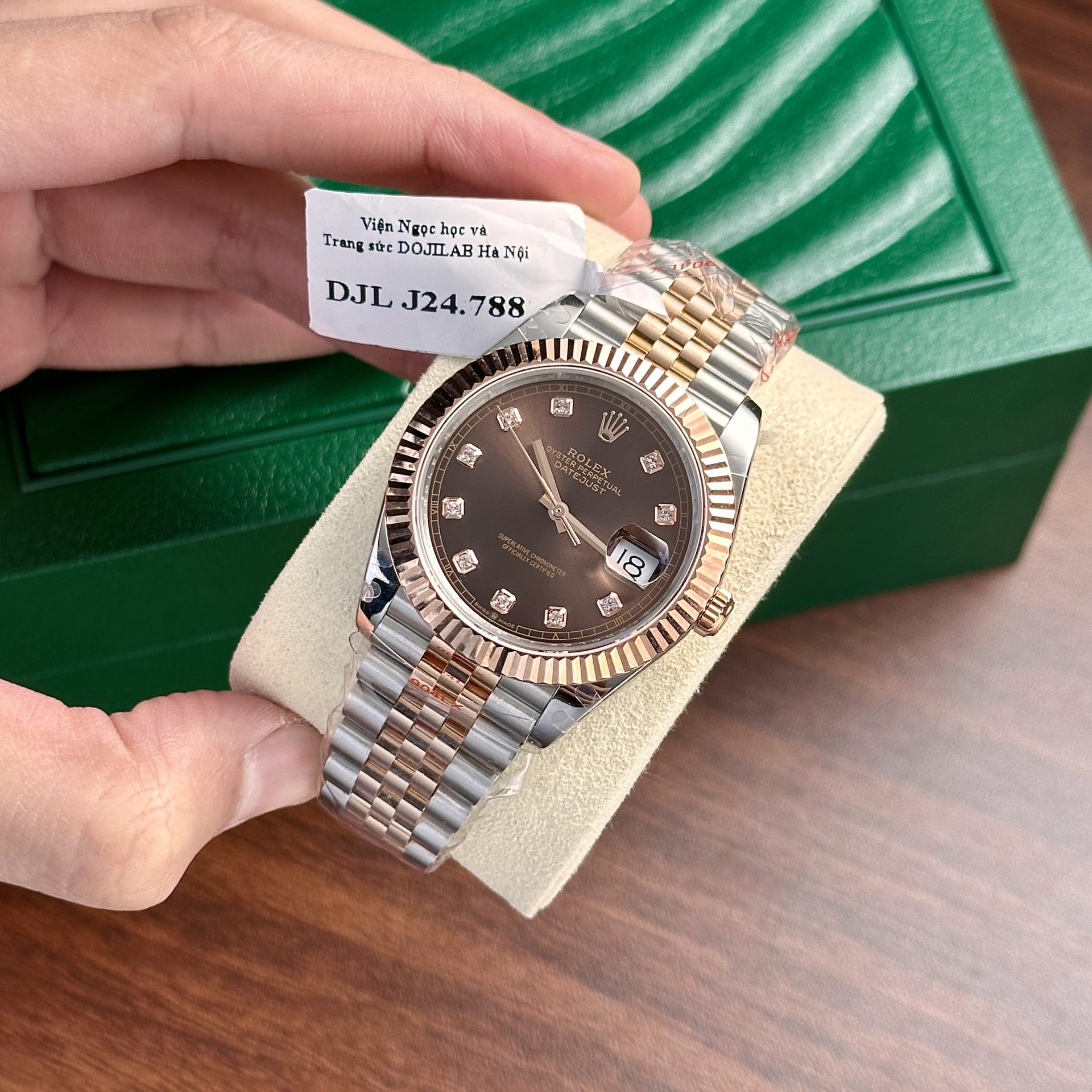 Đồng Hồ Rolex DateJust Bọc Vàng Mặt Số Chocolate Nhà Máy GM V5 Nam 41mm (5) Đồng Hồ Rolex DateJust Bọc Vàng Mặt Số Chocolate Nhà Máy GM V5 Nam 41mm (5)