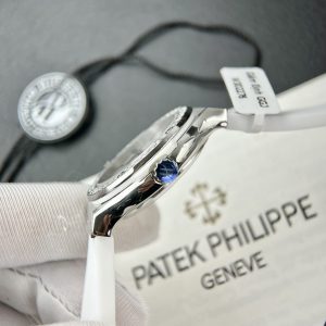 Hublot Nữ Dây Cao Su Màu Trắng Đính Kim Cương Moissanite 33mm (2)