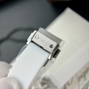 Hublot Nữ Dây Cao Su Màu Trắng Đính Kim Cương Moissanite 33mm (2)