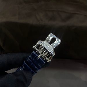 Patek Philippe Nautilus 5724 Đính Moissanite Baguette Màu Xanh Blue (3)