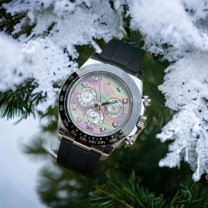 Rolex Daytona 116518LN Độ Mặt Xà Cừ Tím Cọc Số Moissanite 40mm (3)