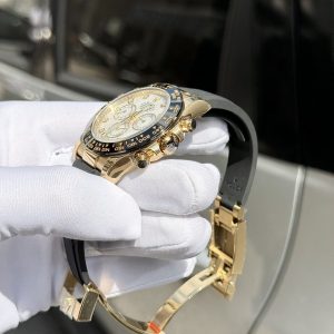 Rolex Daytona 116518LN Mặt Khảm Trai Cọc Số Moissanite Chế Tác 40mm (3)