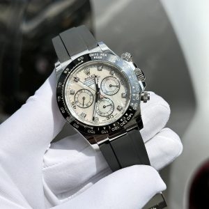 Rolex Daytona 116518LN Mặt Xà Cừ Cọc Số Moissanite Chế Tác 40mm (1)