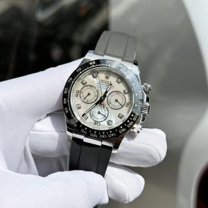Rolex Daytona 116518LN Mặt Xà Cừ Cọc Số Moissanite Chế Tác 40mm (1)